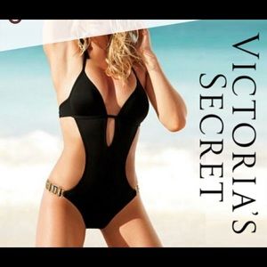 Victoria Secret Monokini Black with Tortoise Shell